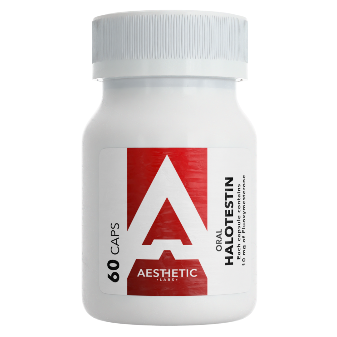 Halotestin Aesthetic Labs esteroide oral 10 mg 60 cápsulas para culturismo profesional en México