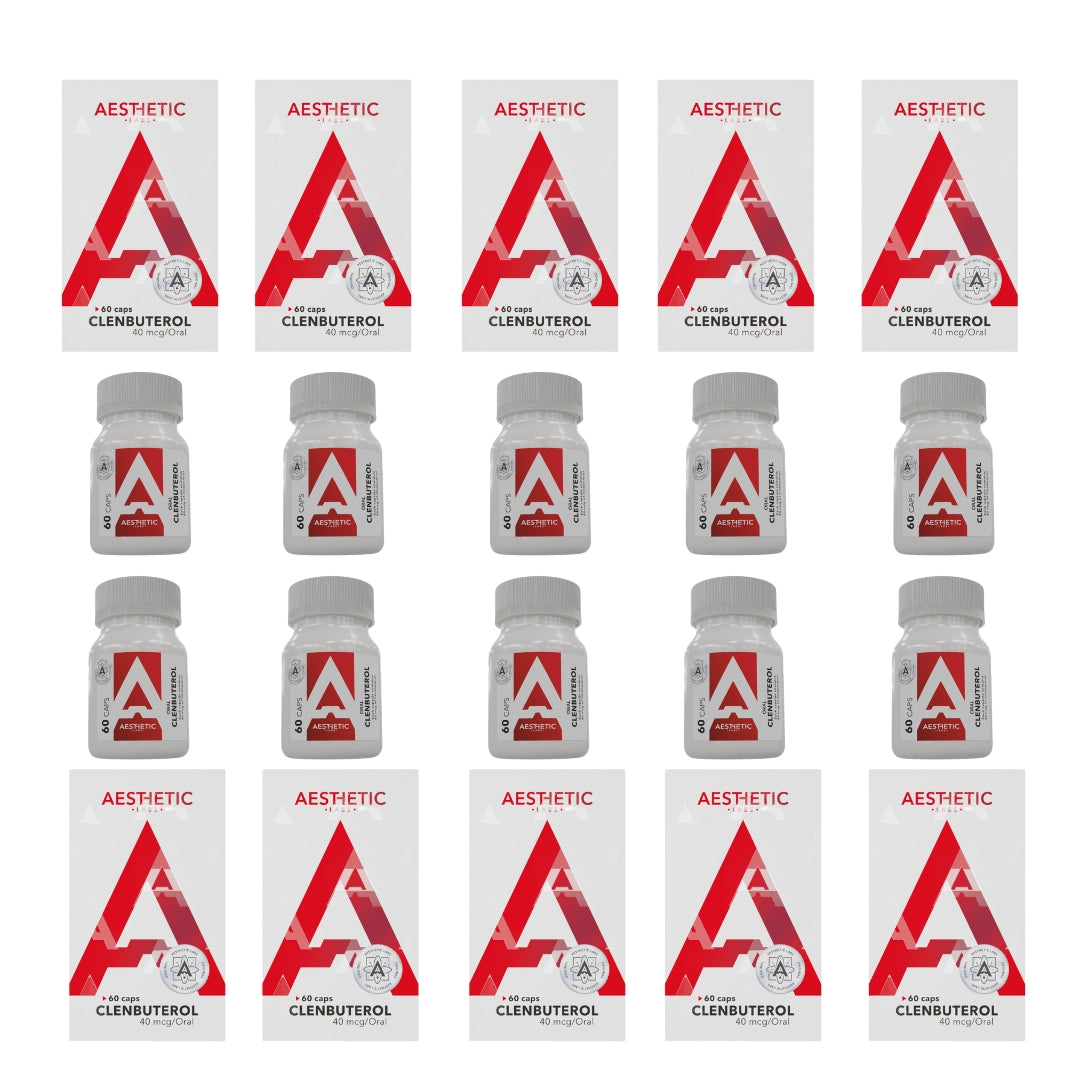 Clembuterol Aesthetic Labs 10 piezas mayoreo, paquete para distribuidores y gimnasios con alta demanda y rotación en México