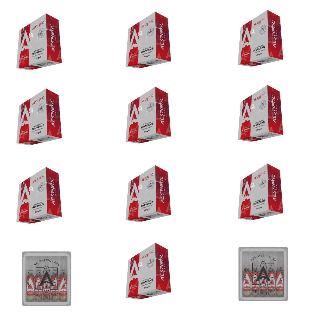 Masteron Aesthetic Labs paquete mayoreo x10 para distribuidores y gimnasios, producto premium de definición dura y estética avanzada en México