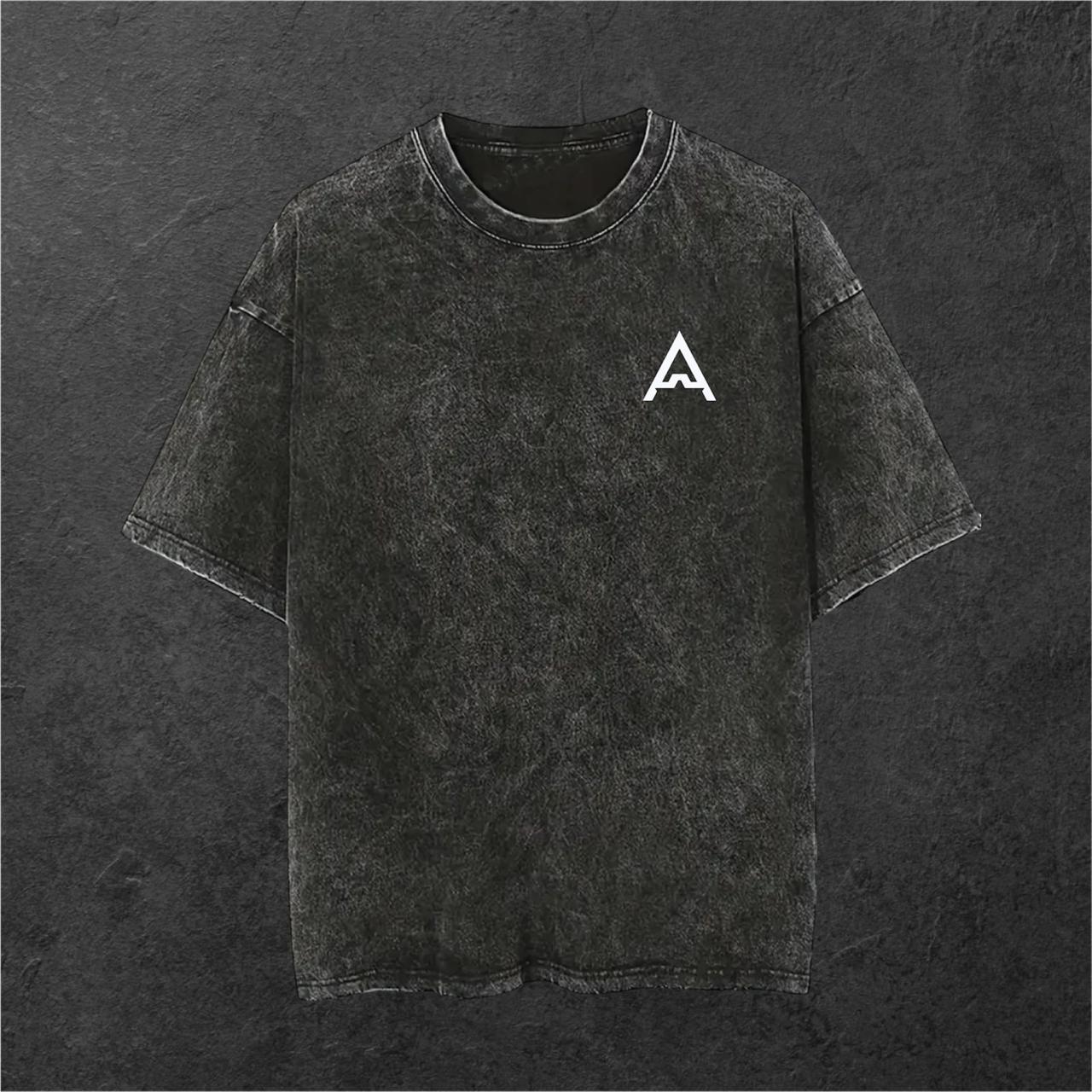 Aesthetic Labs Washed Black Tee – Edición Gym Lifestyle