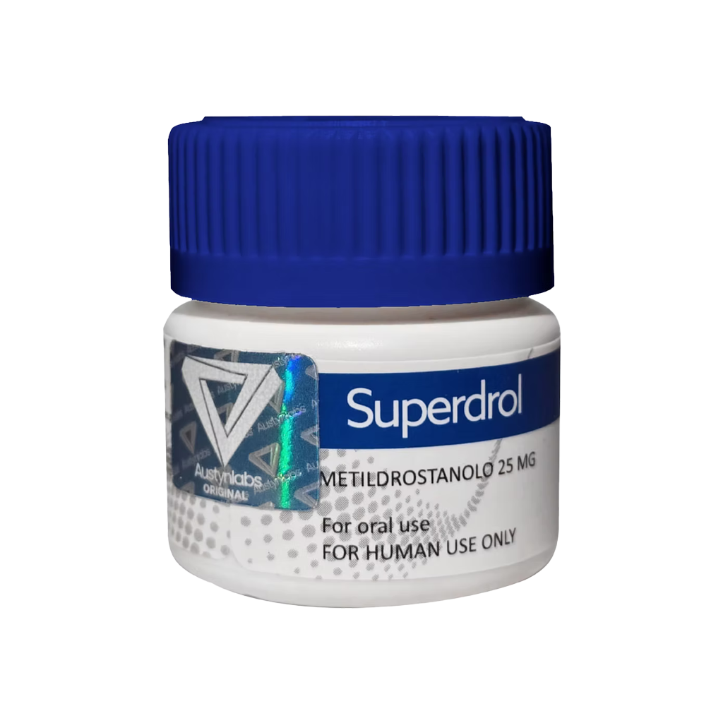 Superdrol Austyn Labs fuerza y músculo rápido.