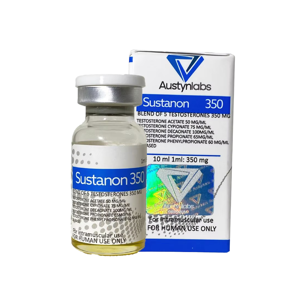 Compra Sustanon Austyn Labs 350 mg en MamadosMexico.com. Mezcla de testosteronas para ganar músculo, fuerza y volumen con resultados rápidos en México.