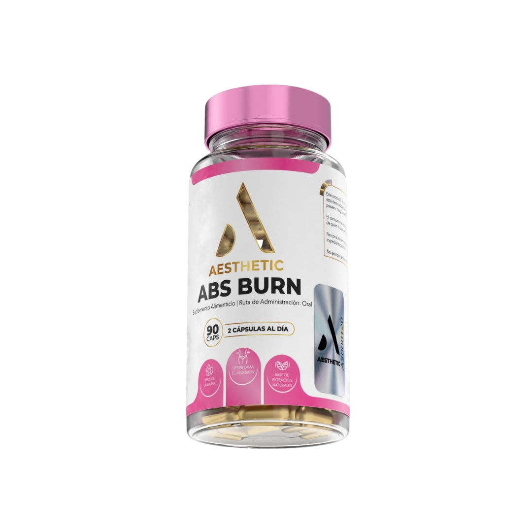 Mejor suplemento para perder grasa y definir el cuerpo | Aesthetic Abs Burn con extractos naturales para acelerar el metabolismo y mejorar el rendimiento físico