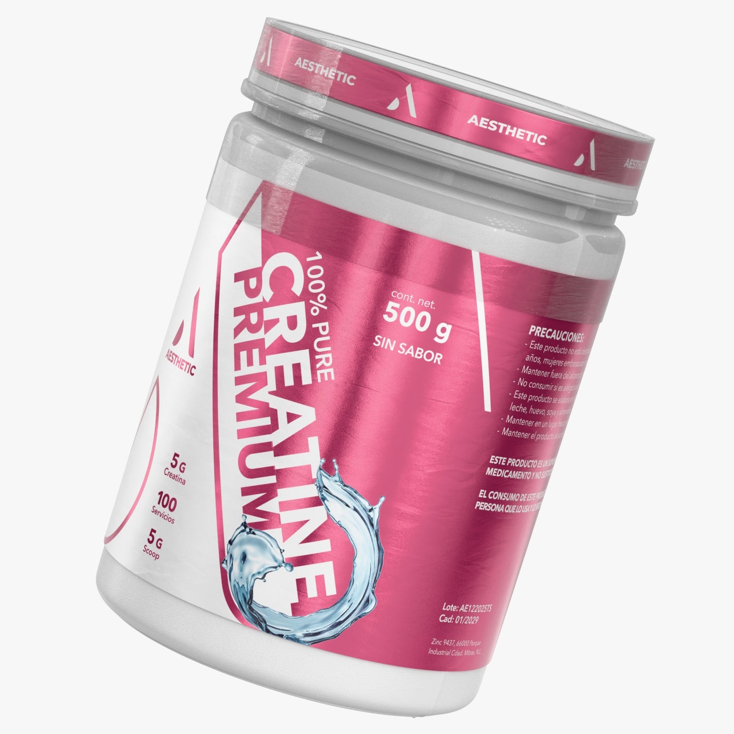 Suplementos Estéticos Creatina Micronizada | 100% Pura Grado Premium (100 serv)