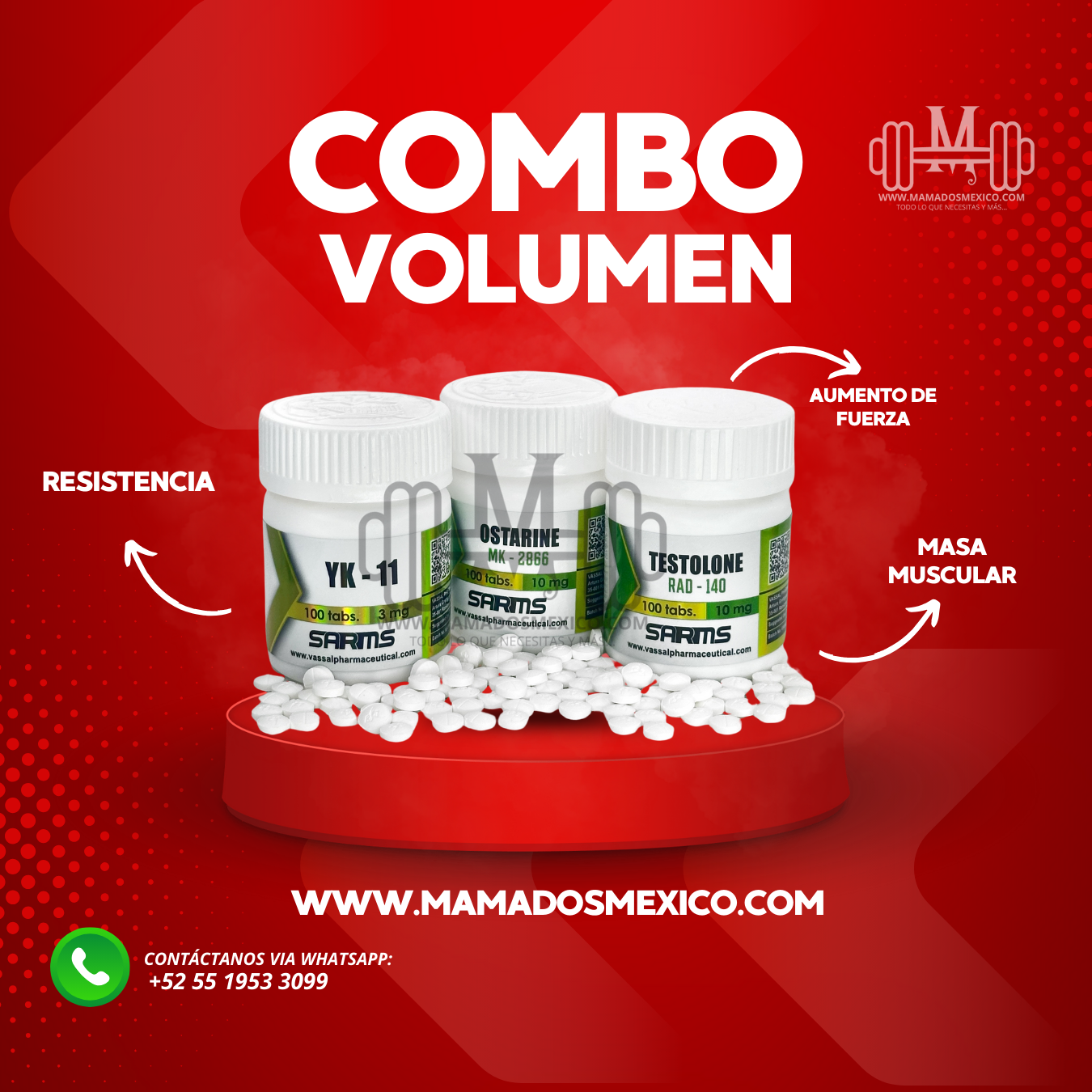 Ciclo Sarms Volumen Testolone Ostarine YK11
