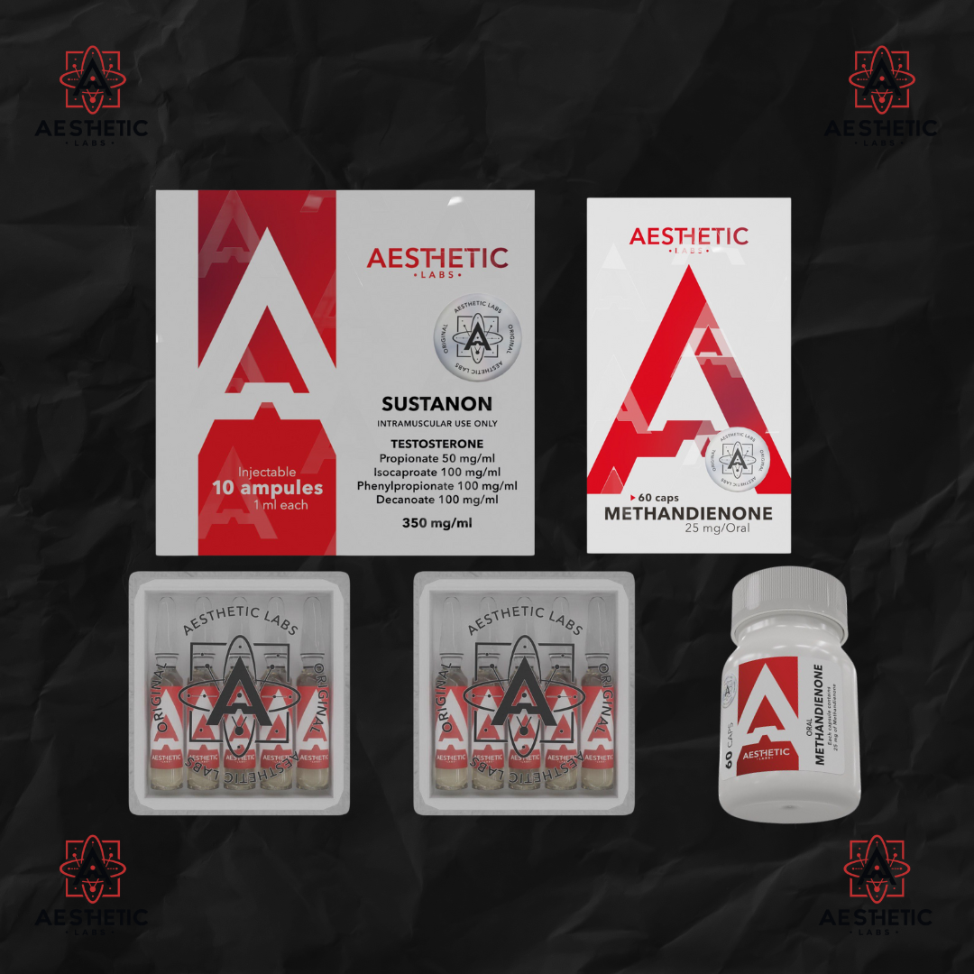 Ciclo Básico de Volumen con Sustanon 350 mg + Dianabol Aesthetic Labs