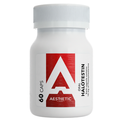 Halotestin Aesthetic Labs esteroide oral 10 mg 60 cápsulas para culturismo profesional en México