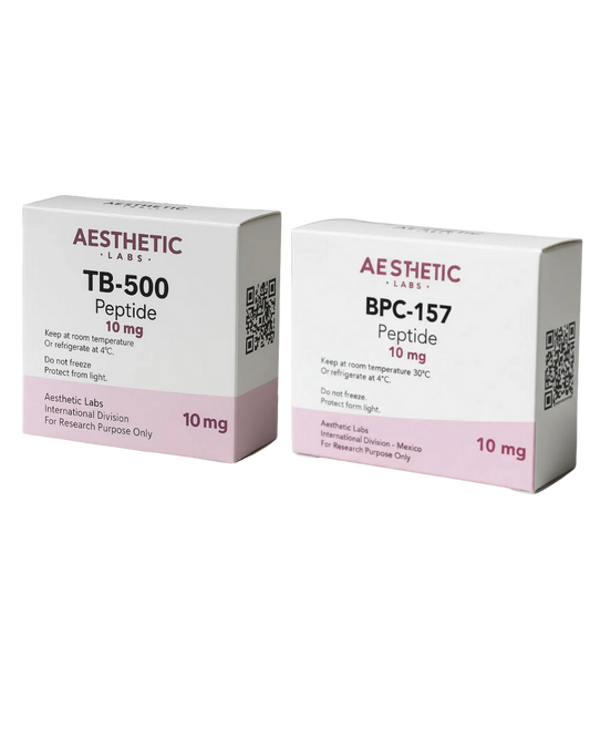 PEPTIDOS ORIGINALES TB-500 Y BPC-157 WOLVERINE STACK MEXICO AESTHETIC LABS