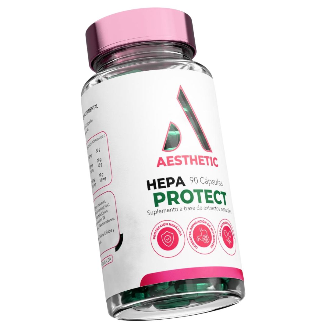 Aesthetic Hepa Protect suplemento detox hígado para fisicoculturistas México