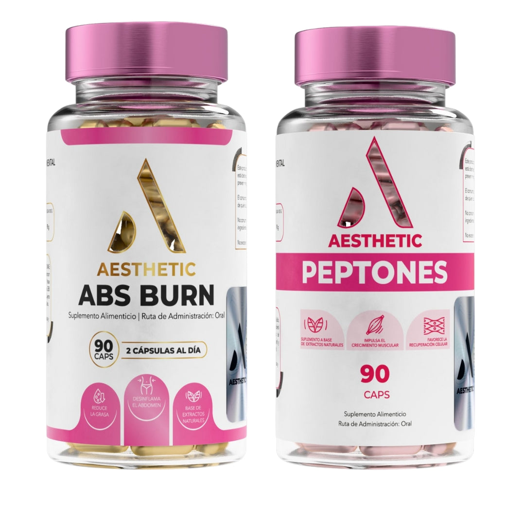 Kit Aesthetic: Aesthetic Peptones + Aesthetic Abs Burn l Definicion y Gluteos