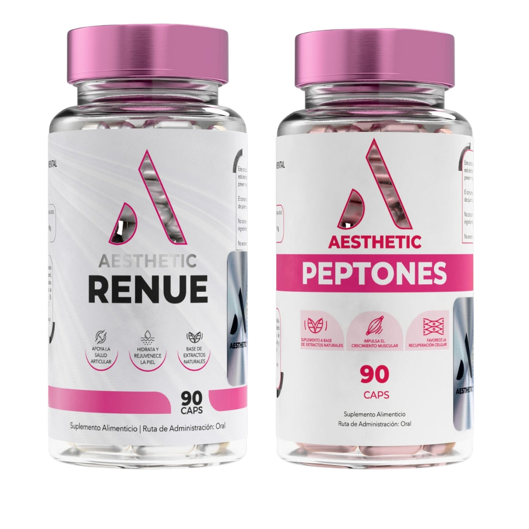 Kit Glúteos y Piel: Aesthetic RENUE + Aesthetic Peptones | Firmeza, Hidratación y Tonificación