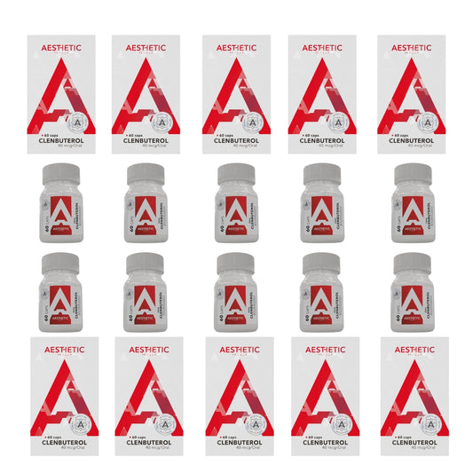 Clembuterol Aesthetic Labs 10 piezas mayoreo, paquete para distribuidores y gimnasios con alta demanda y rotación en México
