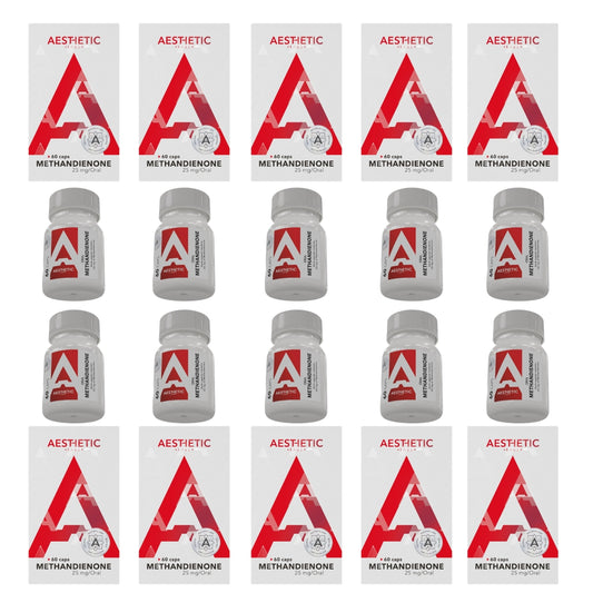 Dianabol Aesthetic Labs paquete mayoreo x10 para distribuidores y gimnasios, producto de volumen muscular con alta demanda en México