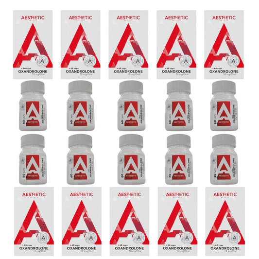 Oxandrolona Aesthetic Labs paquete mayoreo x10 para distribuidores, definición limpia y alta rotación en México