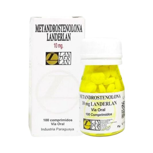 Dianabol 10 mg Landerlan 100 comprimidos para volumen rápido y fuerza explosiva en MamadosMexico