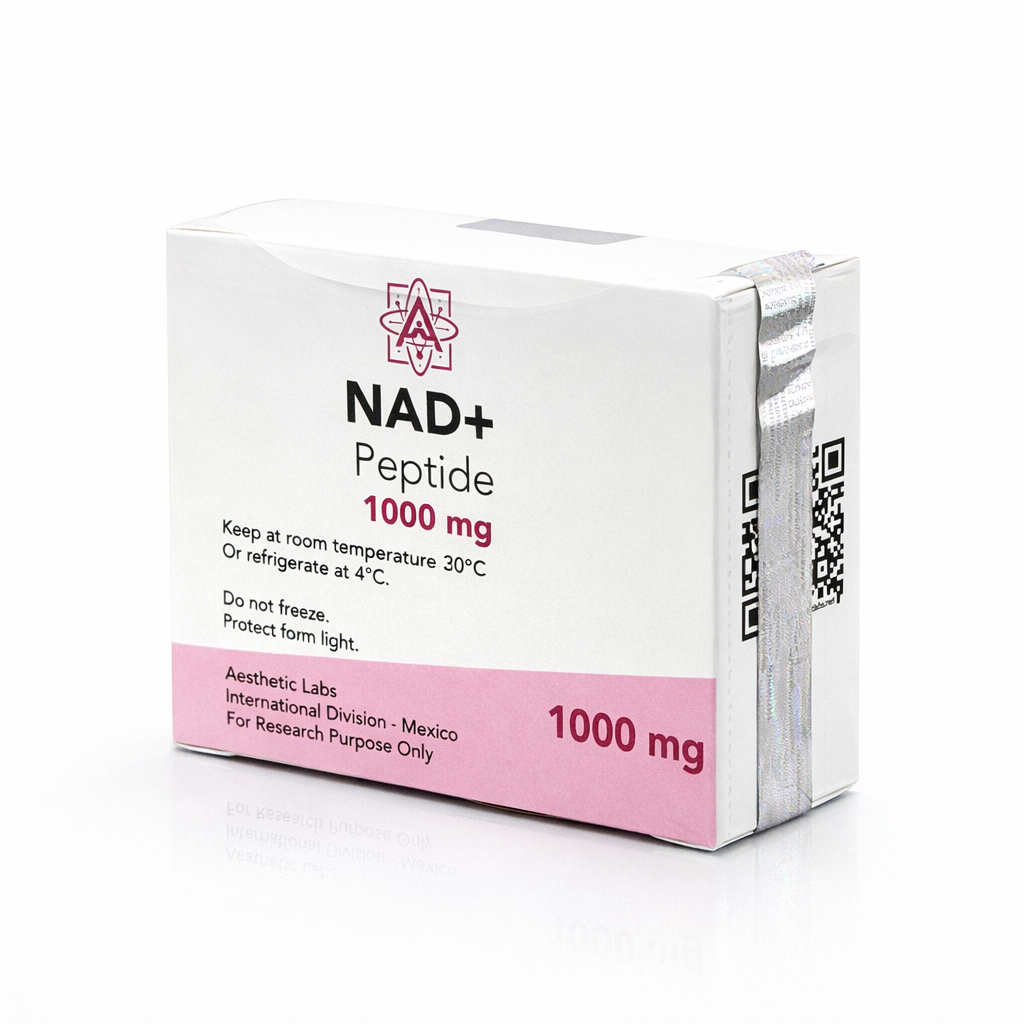 NAD+ 1000 mg Aesthetic Labs péptido alta pureza para energía celular regeneración mitocondrial y rendimiento deportivo avanzado