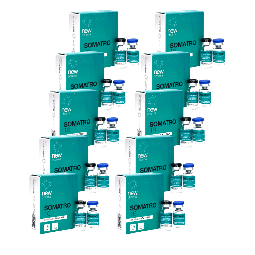 Paquete 10 Somatro New Pharma 160 UI