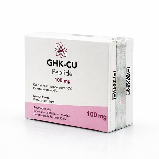 GHK-Cu 100 mg Aesthetic Labs 99% pureza comprar en México péptido regenerativo para piel y recuperación muscular avanzada