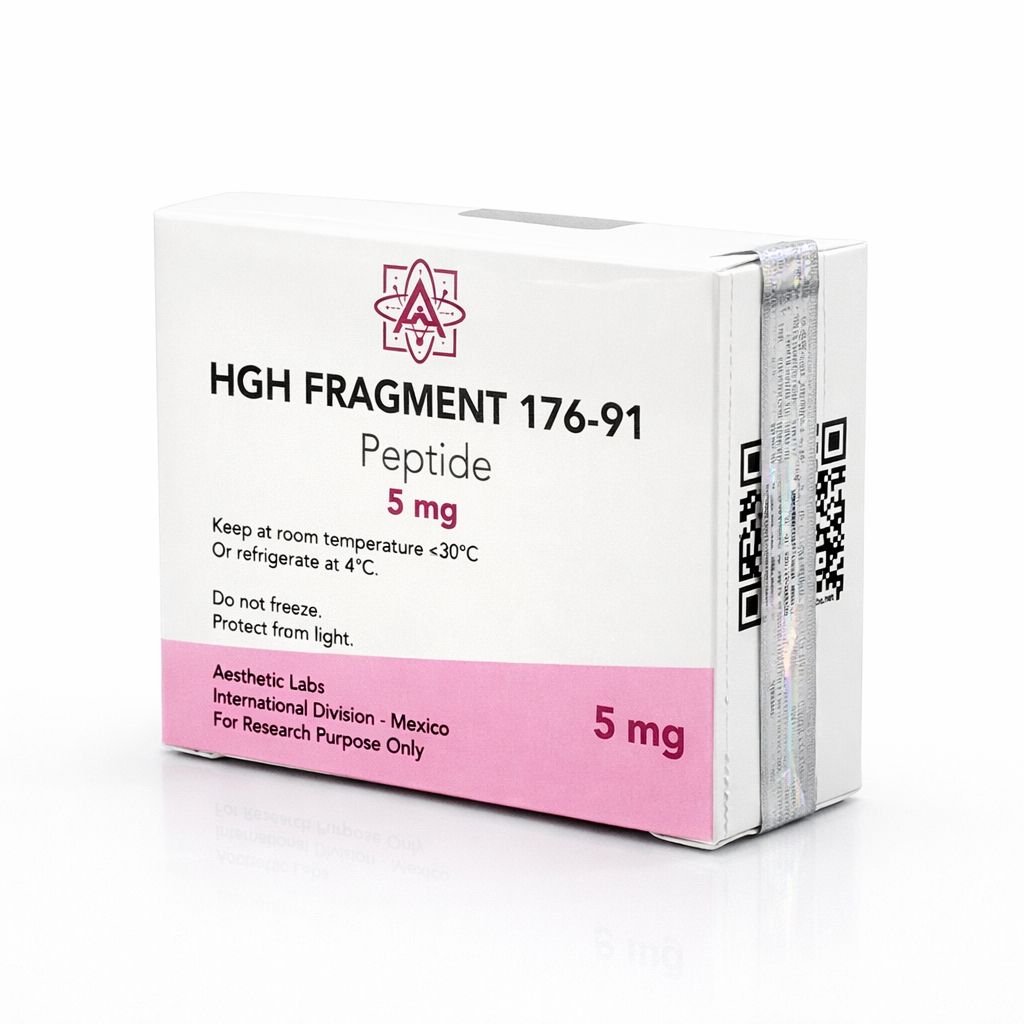 HGH Fragment 176-191 1 mg Aesthetic Labs 99% pureza comprar en México péptido cutting para pérdida de grasa y definición muscular
