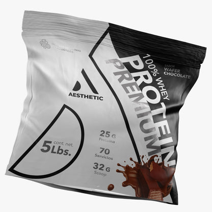 Estético 100% Whey Premium Wafer Chocolate com Probióticos e Enzimas Digestivas 70 Porções