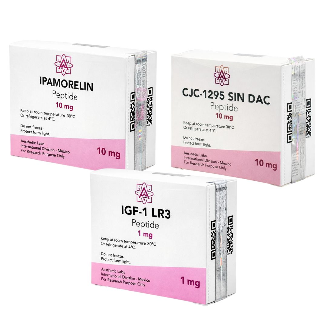 Protocolo de peptídeo IGF-1 LR3, CJC-1295 e Ipamorelin para ganho de massa muscular no México