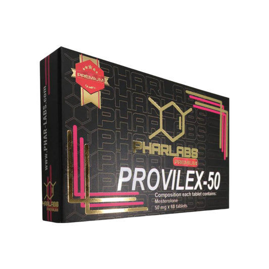 Provilex‑50 Phar Labs Premium Proviron 50 mg 60 tabletas dureza muscular libido calidad de ciclo fisicoculturismo