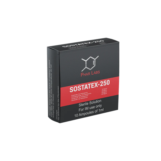 sustanon sostaTex 250 mg phar labs silver 10 ampolletas testosterona para volumen fuerza y masa muscular méxico