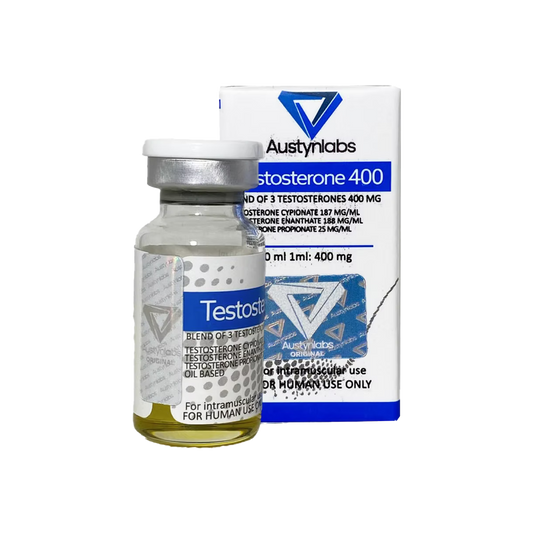 Testosterona 400 Austyn Labs volumen y músculo.