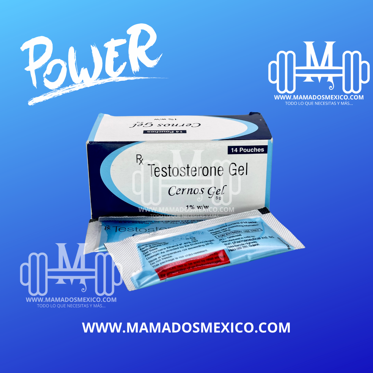 Testosterona Gel Cernos Gel 1%