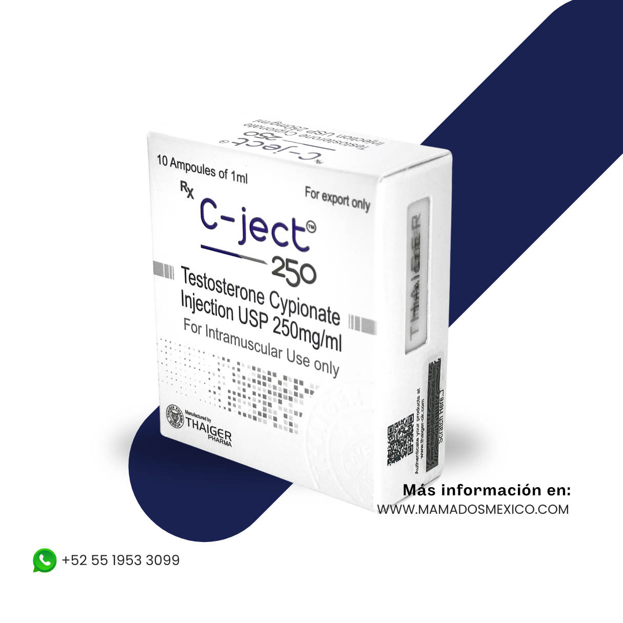 C-JET Thaiger Pharma Testosterona Cipionato 250 mg