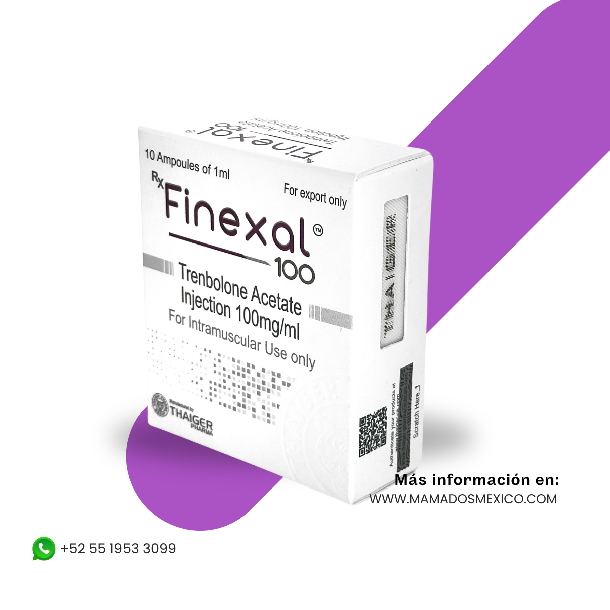 Finexal Thaiger Pharma Trembolona Acetato 100 mg