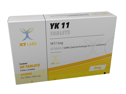 YK-11 Myostine XT Labs 5 mg 60 tabletas – SARM inhibidor de miostatina para ganar músculo limpio, fuerza y definición. Suplemento premium disponible en MamadosMexico.com México